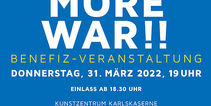 Benefizveranstaltung NO MORE WAR!! in Ludwigsburg